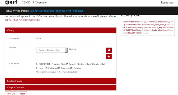 API for COVID19 Live Data