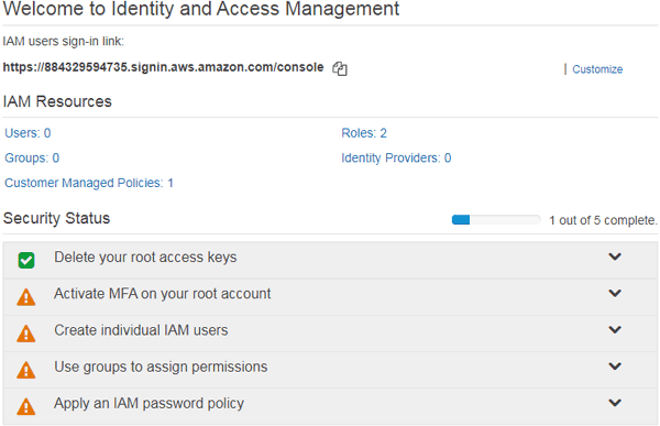 Access Management for Connecting AWS IoT with ESP8266
