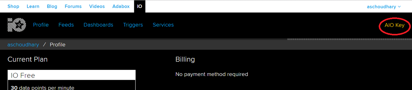 Adafruit IO for Smart Irrigation System