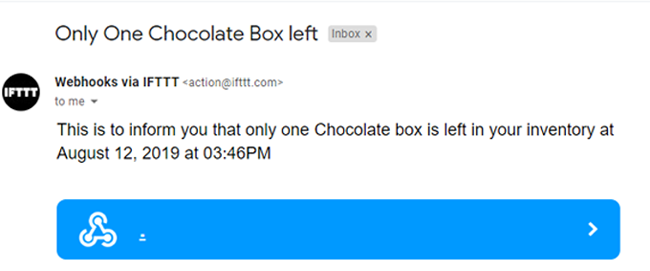 Applet and React of Chocolate box for IoT Inventory Management System