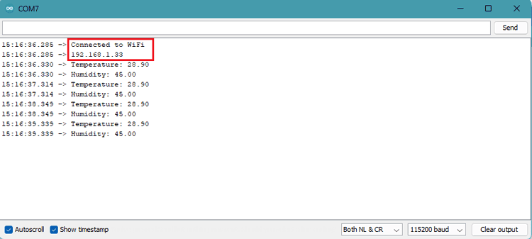Arduino IDE Serial Monitor