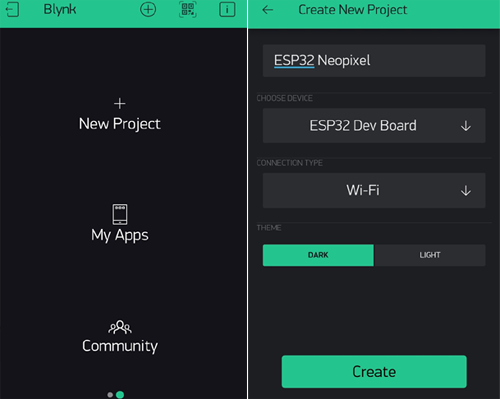 Blynk Application Setup