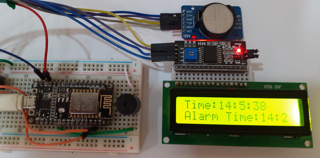 Circuit Hardware for IoT Alarm Clock Using NodeMCU based Captive Portal