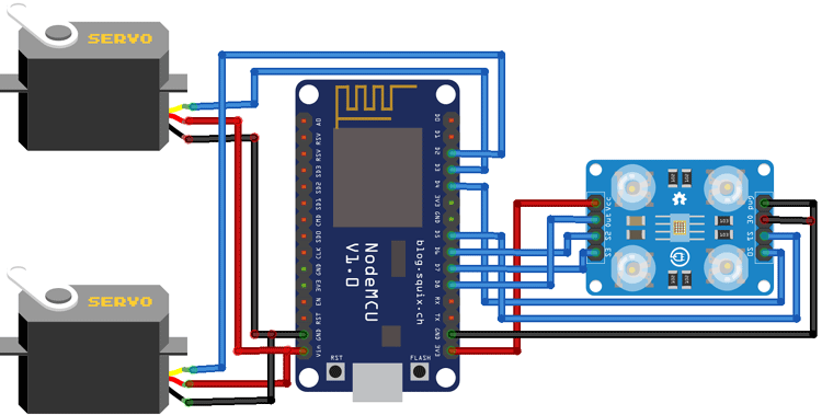 Colour Sorting Machine Circuit Diagram