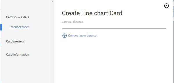 Create Line Chart Card for IBM Watson
