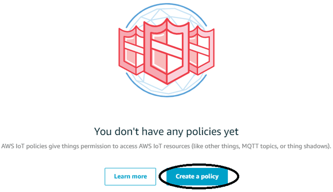 Create a Policy on Amazon AWS IoT