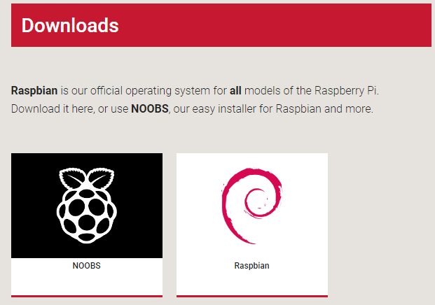 Download OS Image for Installing Raspbian