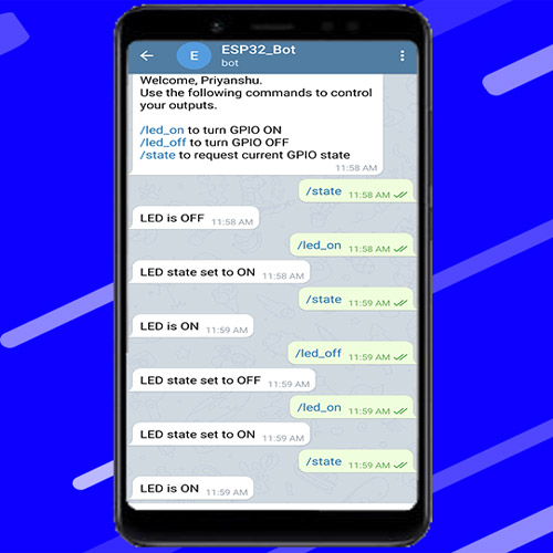 ESP32 Based Telegram Bot