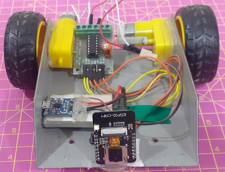 ESP32 CAM Surveillance Robot Setup