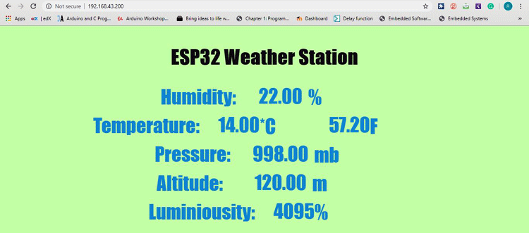 ESP32 Weather Station