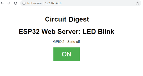  ESP32 Web Server Page