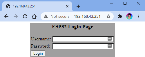 ESP32 Webserver