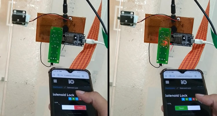 IoT based Smart Door Lock System using NodeMCU