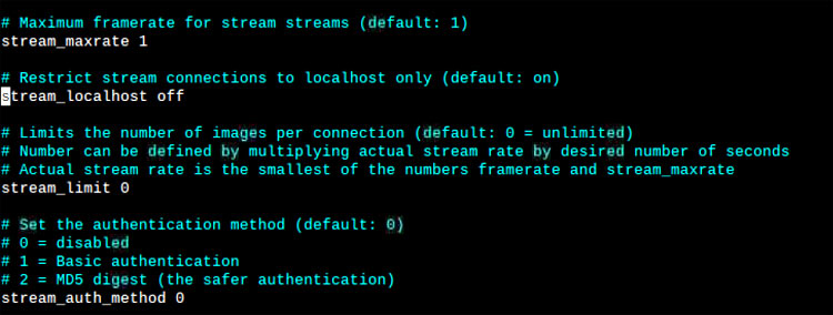 Installing ‘Motion’ in Raspberry Pi for Video feed