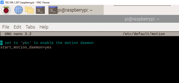 Installing ‘Motion’ in Raspberry Pi