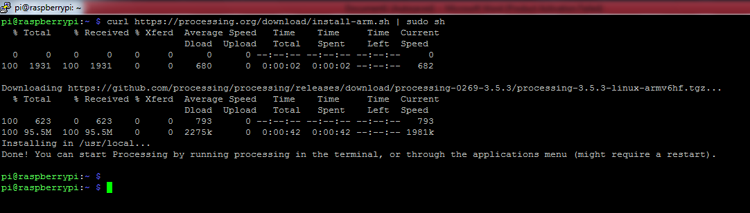 Installing Processing on Raspberry Pi