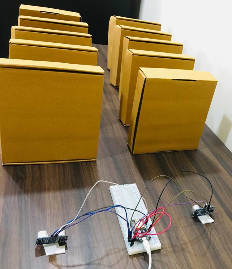 IoT Inventory Management System using NodeMCU and Ultrasonic Sensor