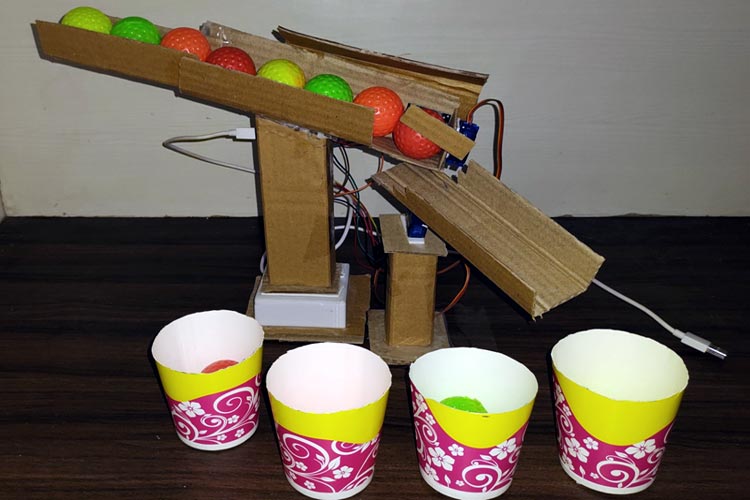 Colour Sorting Machine using NodeMCU