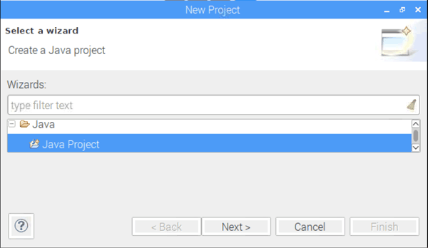 Java Project on Eclipse IDE in Raspberry Pi