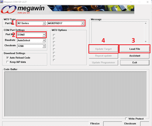 Megawin Com Port ISP USB to TTL Board