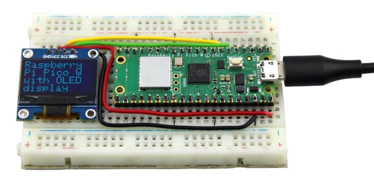 OLED Display and Raspberry Pi Pico W