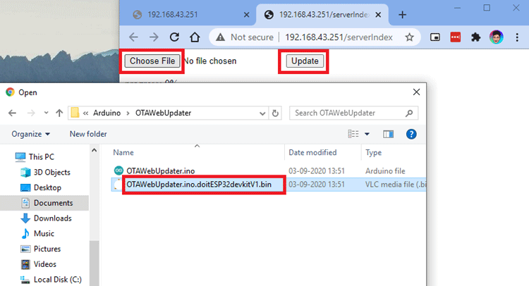 OTA Programming on ESP32