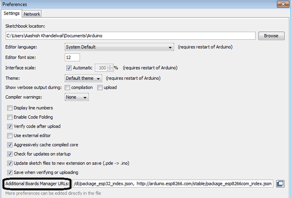 Preparing ESP32 in Arduino IDE