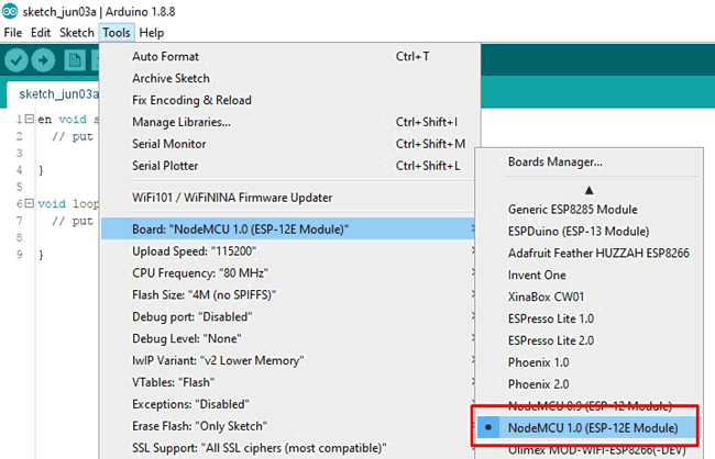 Programming NodeMCU for Sending GPS data to Local server