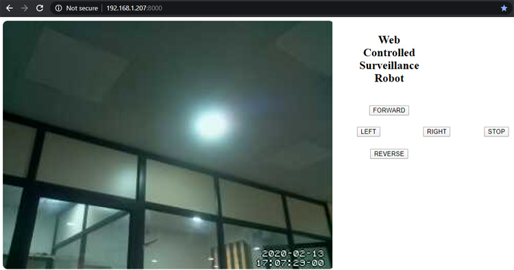 Surveillance Robot using Raspberry Pi