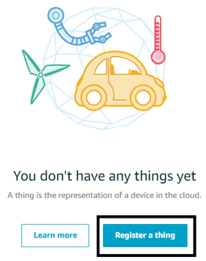 Register a Thing on Amazon AWS IoT