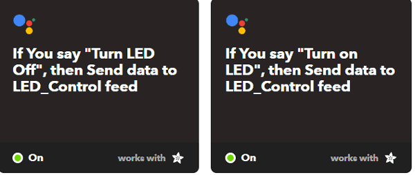  Set Trigger Command through IFTTT for IOT controlled LED using ESP32