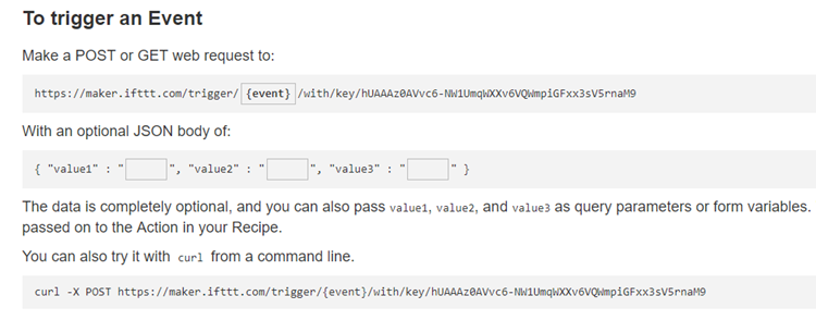 Setup to trigger an event for IoT Inventory Management System
