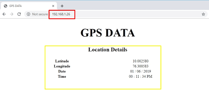 Showing Latitude and Longitude on a Webpage