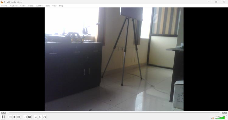 Surveillance CCTV Camera on VLC Player