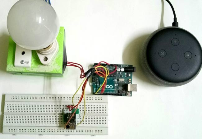 Testing Arduino based Amazon Alexa controlled Home Automation