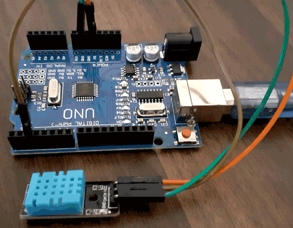 Interfacing Arduino with DHT11