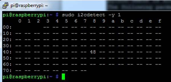 Tesing I2C Package and Get I2C Address