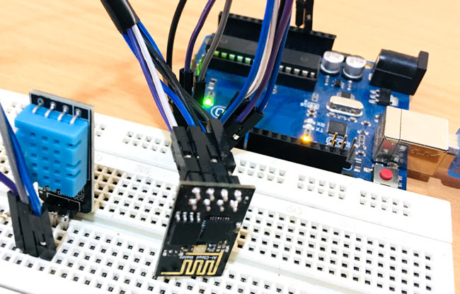 Data Monitoring over ThingSpeak using Arduino UNO and ESP826