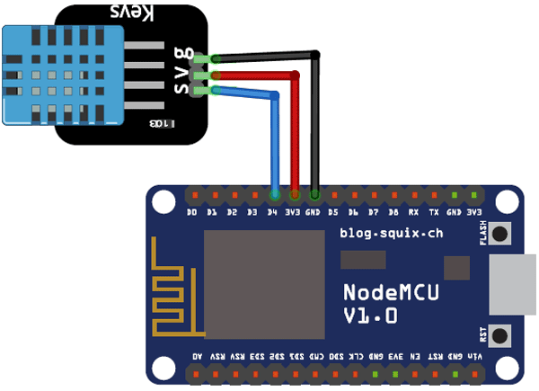 ESP8266 Weather Station Circuit Diagram