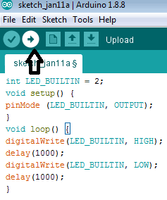 Uploading Code into Arduino UNO
