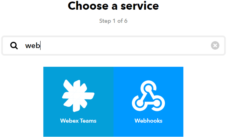 IFTTT Webhooks Service