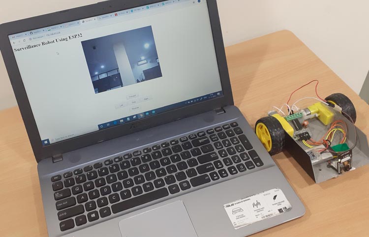 ESP32 CAM Based Surveillance Robot Working