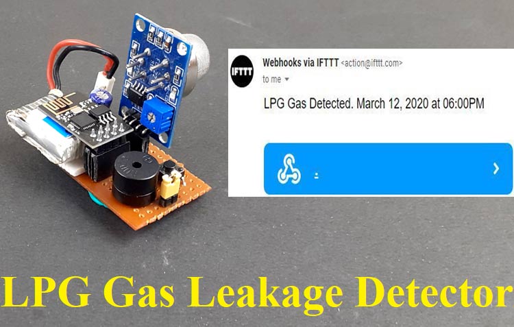 LPG Gas Leakage Detector using ESP8266 and Arduino