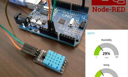Interface Arduino with Node-RED to monitor the Temperature and Humidity on a Webpage Interface Arduino with Node-RED to monitor the Temperature and Humidity on a Webpage