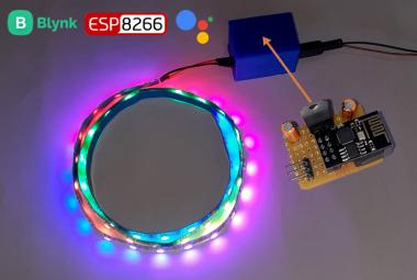 IoT based Voice Controlled Neopixel LED  IoT based Voice Controlled Neopixel LED