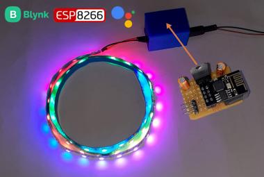 IoT based Voice Controlled Neopixel LED 